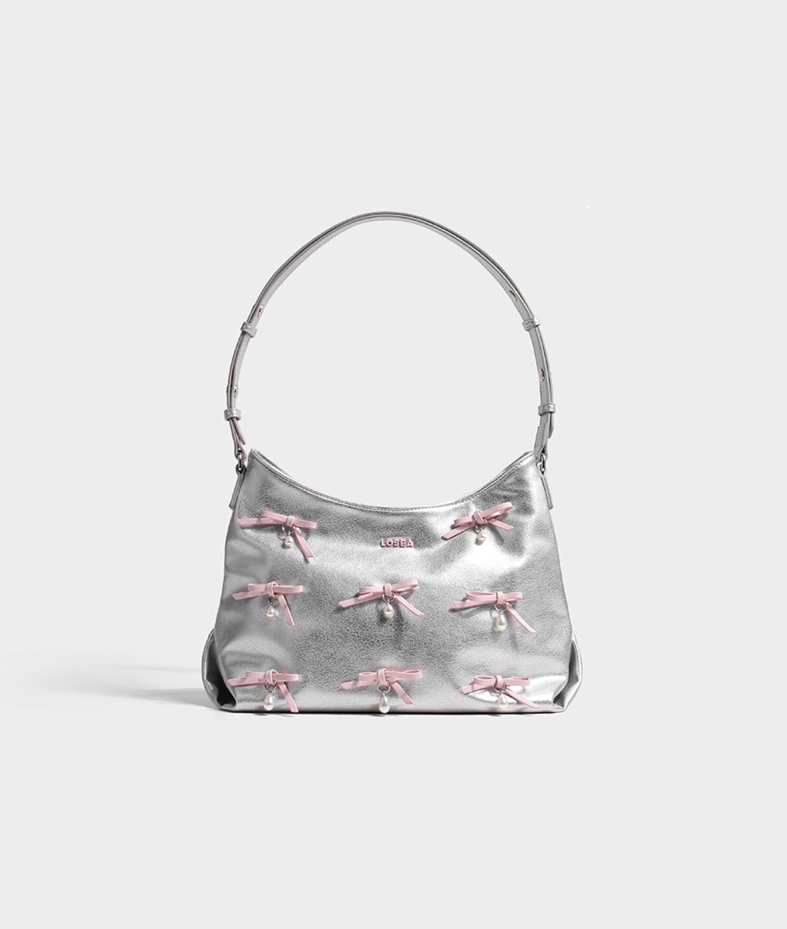 FAIRY bow silver shoulder bag | Oriental Design & Gift