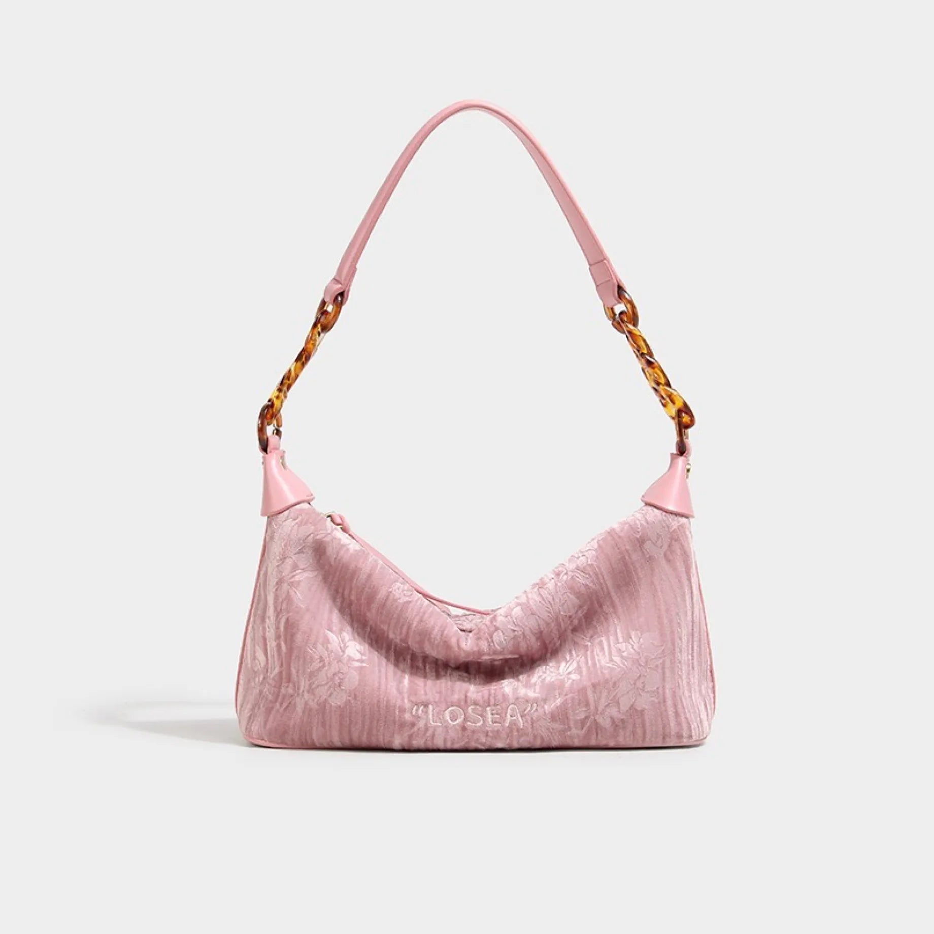 IRIS and BIRD embroidered velvet bag | Oriental Design & Gift