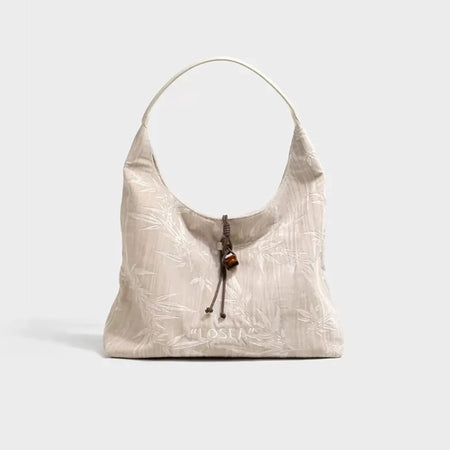 【AMOMENTO】24fw VELVET SHIRRING TOTE BAG AMOMENTO Shirring Tote Bag - Red/Black | Garmentory