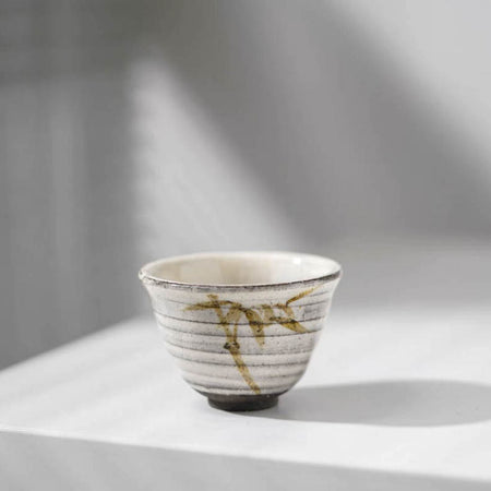 Pink Glazed Wabi-Sabi Tea Cup | Oriental Design & Gift