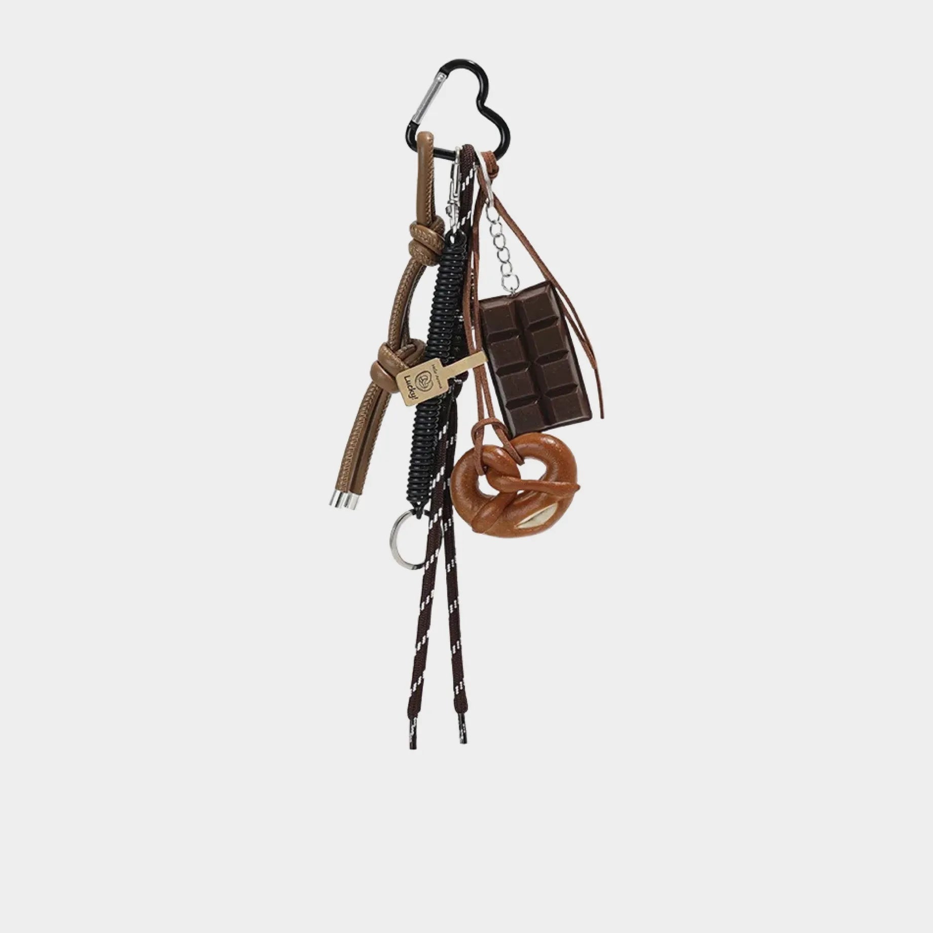 Handwoven Pretzel and Chocolate Bag Charm | Oriental Design & Gift